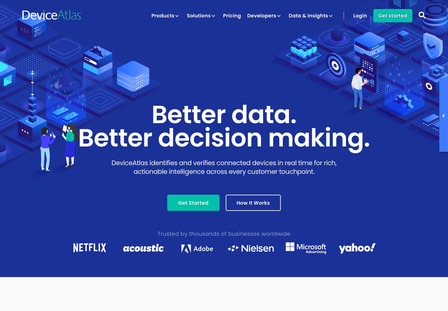 DeviceAtlas: p&aacute;gina web de resumen del producto