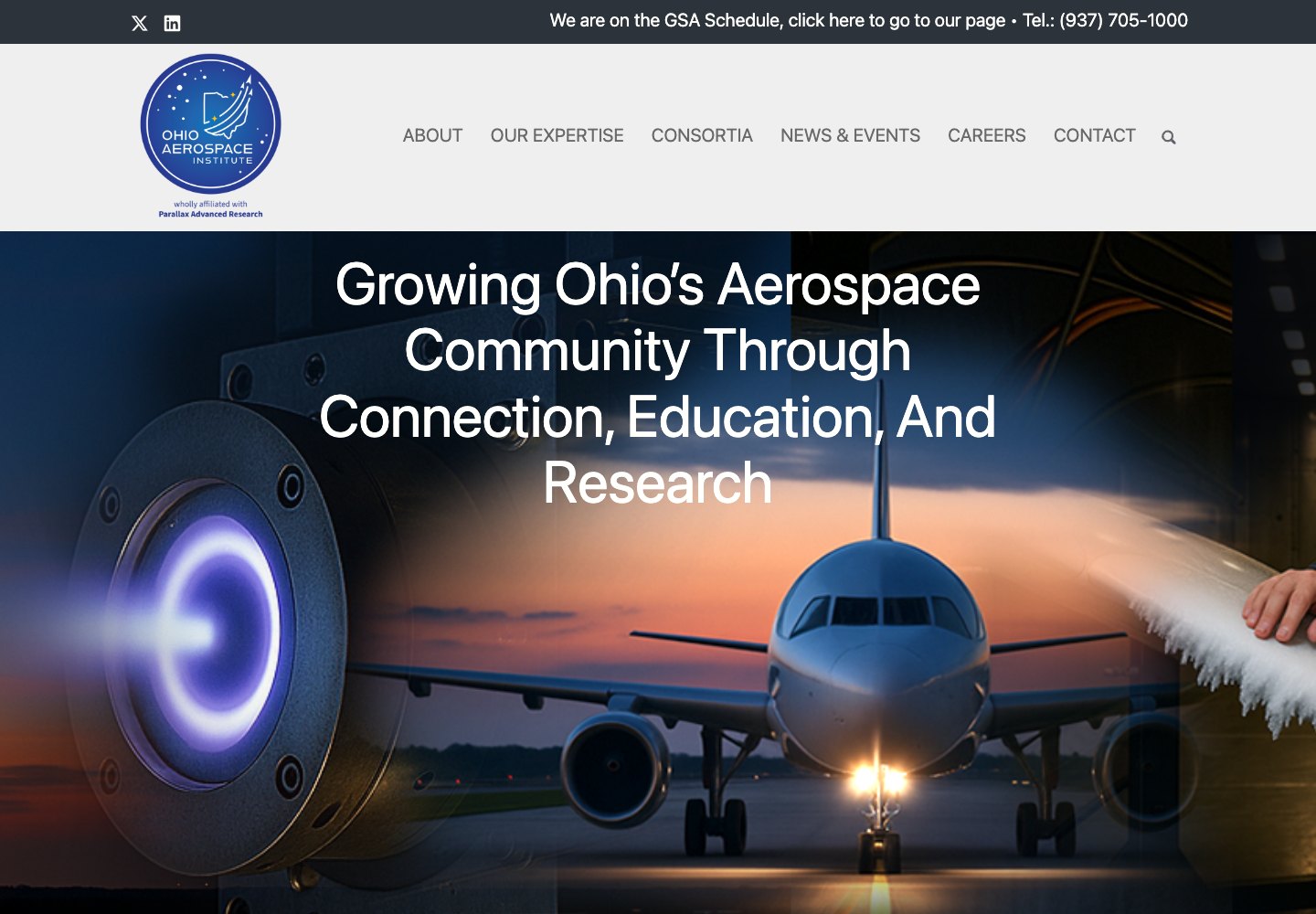 Parallax Advanced Research: technology transfer webpage