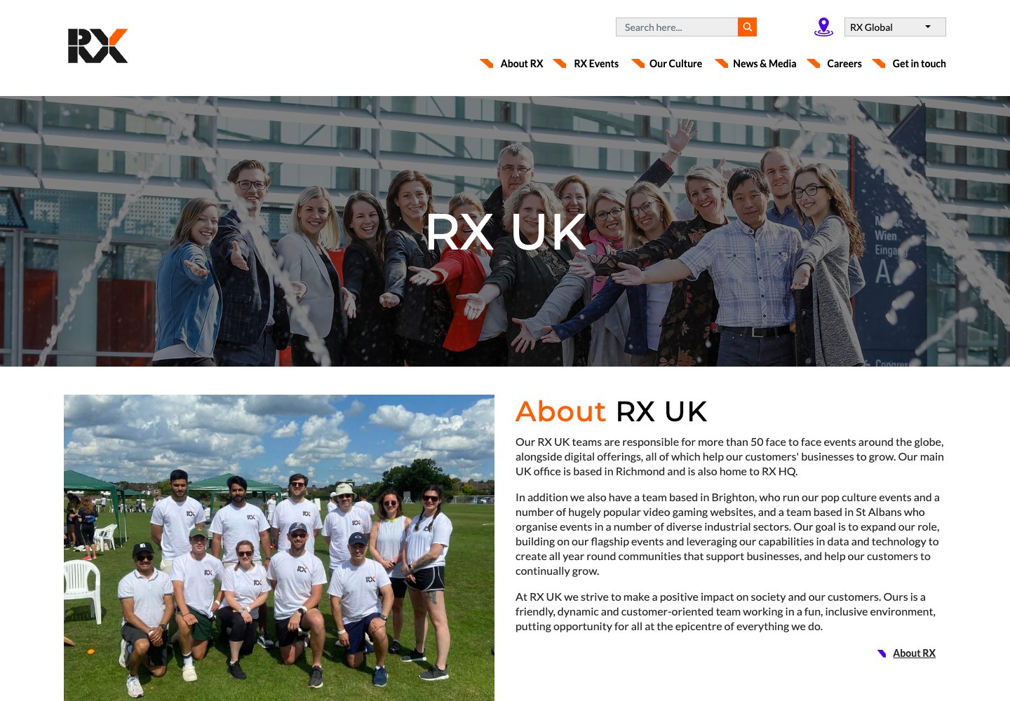 RX Global: p&aacute;gina web de mercados globales