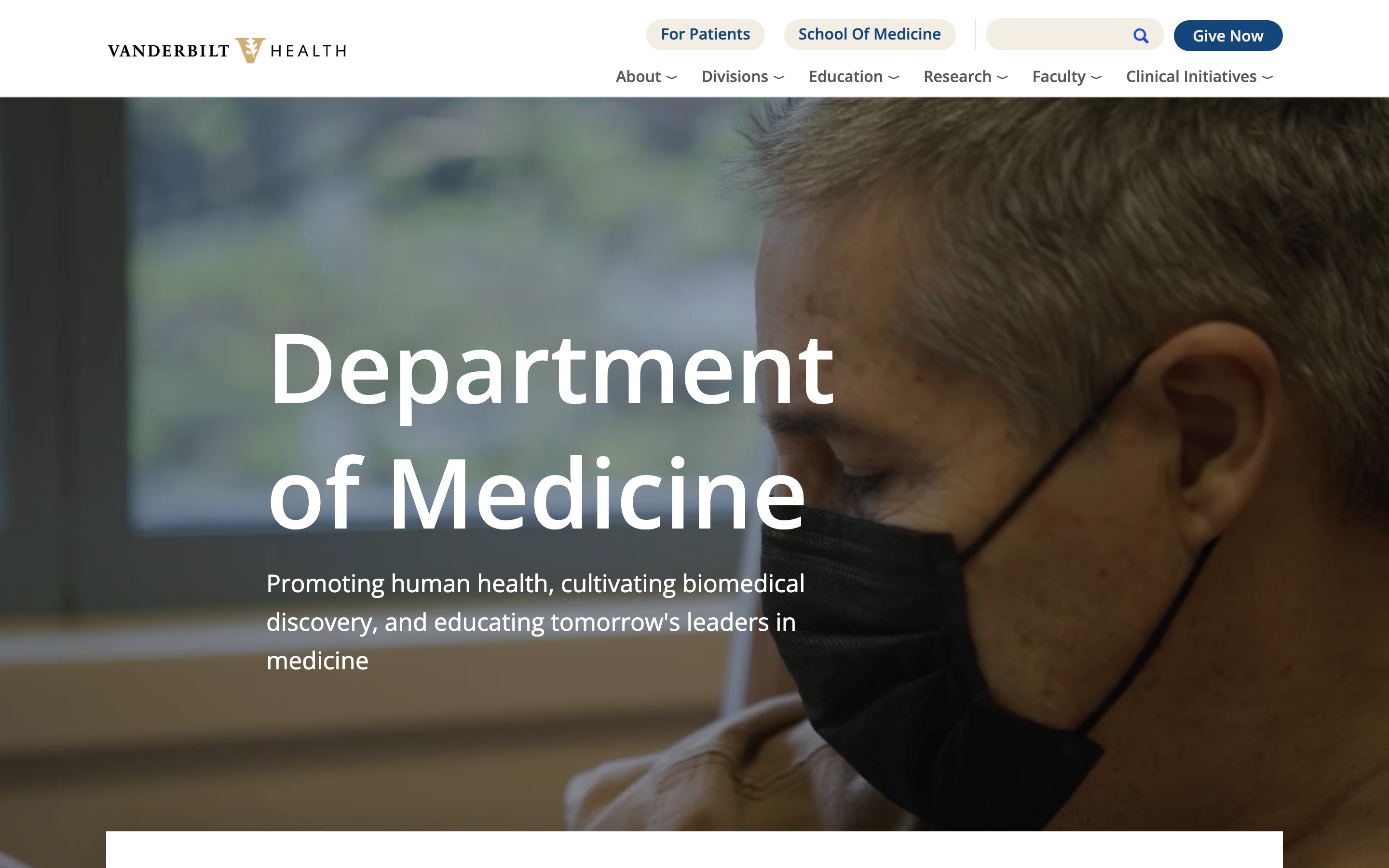 VUMC Department of Medicine website